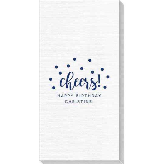 Confetti Dots Cheers Deville Guest Towels